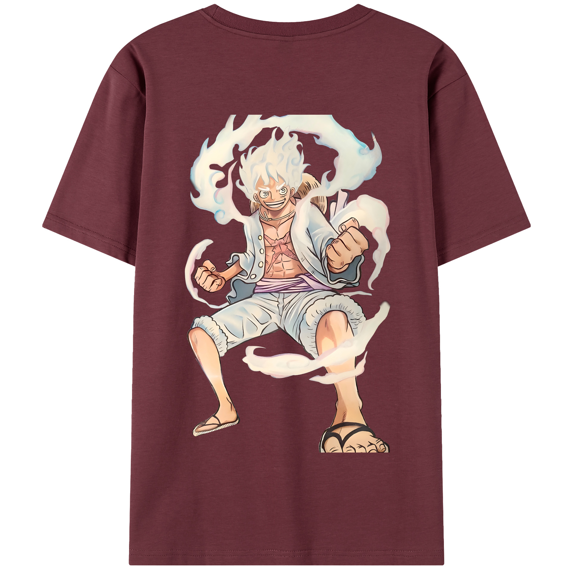 ワンピース モンキー・D・ルフィ ONE PIECE Monkey D. Luffy 綿100％半袖Tシャツ（背面プリント）